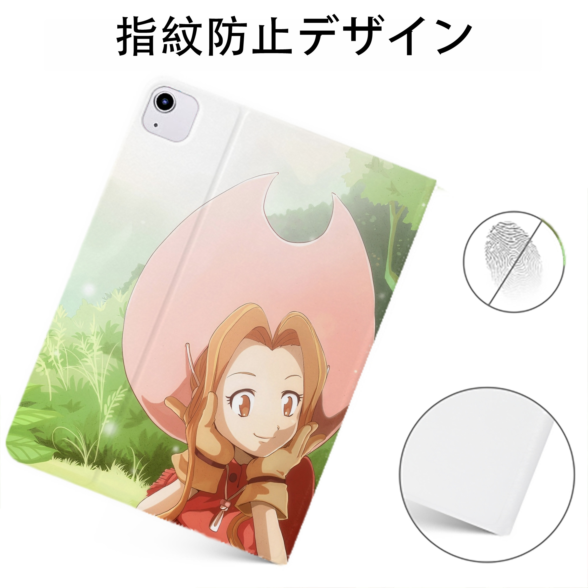 （画像用） Digimon デジタルモンスター/デジモン IPadケース ペンホルダー付き ブックスタイルデザイン